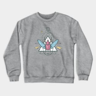 Graffiti Style Beetle and Triangles II Crewneck Sweatshirt